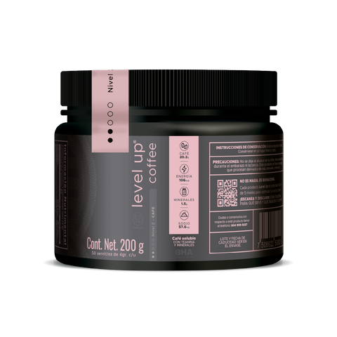 Level-Up Coffee: Energía natural con minerales y Teanina 200grs