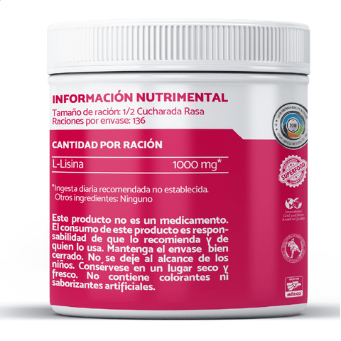 L-Lisina 1000 - 136 grs. (polvo)
