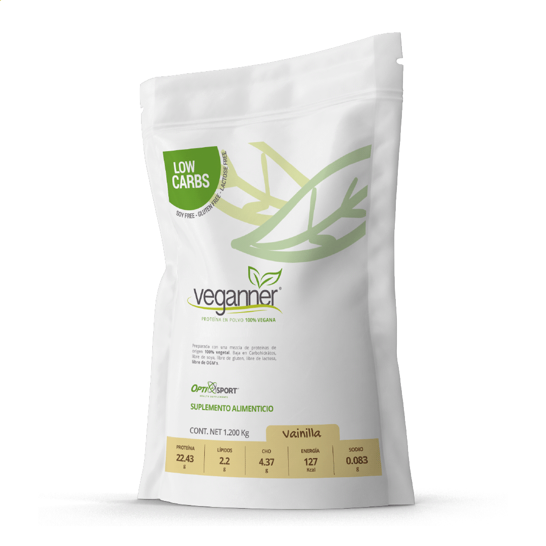 VEGANNER Proteína Vegetal (Vegana) Sabor Vainilla 1.2Kg