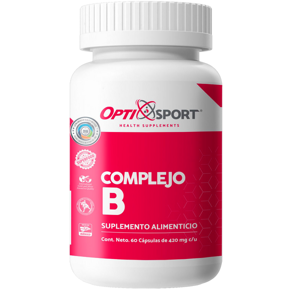 Complejo B, Suplemento Alimenticio - 60 Cápsulas de 420 mg c/u