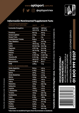WHEYNITRO Proteína de Suero + HMB + BCAAs | 65 servicios Bote 2275 grs | Sabor Chocolate