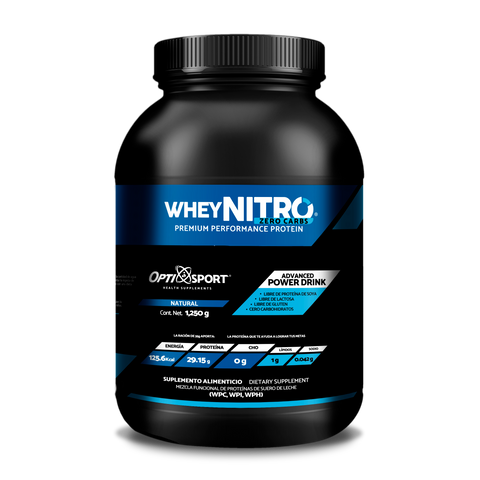 WHEYNITRO Proteína de Suero + HMB + BCAAs | 65 servicios Bote 2275 grs | Sabor Natural
